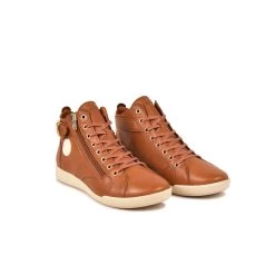 Pataugas PALME F2H CAMEL 11 Pataugas PALME F2H CAMEL -Chaussures Soldes 628117 751 BASKET HAUTE FEMME PALME F2H CAMEL 4