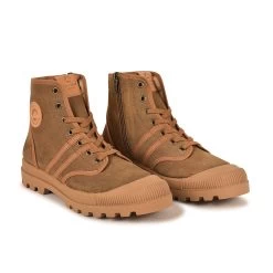 Pataugas AUTHENTIQUE ZIP/SSH F4H CAMEL -Chaussures Soldes 628177 BOOTS FEMME OG ZIPS SSH F4H CAMEL 4web