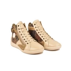 Pataugas PALME/CRI F4H BEIGE 11 Pataugas PALME/CRI F4H BEIGE -Chaussures Soldes 628269 150 BASKET HAUTE FEMME PALME CRI F4H BEIGE 4