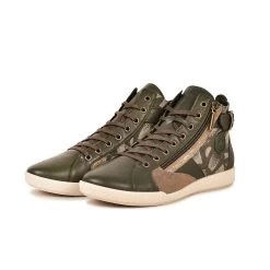 Pataugas PALME/WT F4H KAKI -Chaussures Soldes 628274 BASKET FEMME PALME WT KAKI 5