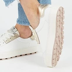 Pataugas ARAN/M F2H BLANC/DORÉ 12 Pataugas ARAN/M F2H BLANC/DORÉ -Chaussures Soldes ARANMF2HBLANCDORE2