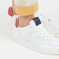 Pataugas BASALTE/N H2H BLANC/ROUGE 13 Pataugas BASALTE/N H2H BLANC/ROUGE -Chaussures Soldes BASALTNH2HBLANCROUGE2