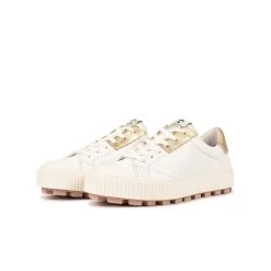 Pataugas ARAN/M F2H BLANC/DORÉ 14 Pataugas ARAN/M F2H BLANC/DORÉ -Chaussures Soldes BASKET FEMME ARAN M F2H BLANC DORE 5