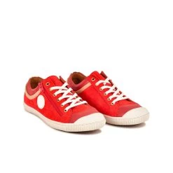 Pataugas BISK/MIX F2I ROUGE -Chaussures Soldes BASKET FEMME BISK MIX F2I ROUGE 628362 350 4
