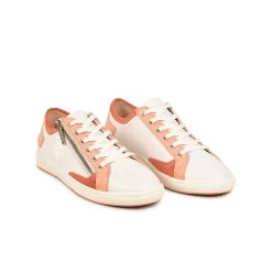 Pataugas JESTER/MIXS F2I ABRICOT -Chaussures Soldes BASKET FEMME JESTER MIXS F2I ABRICOT 628395 252 4