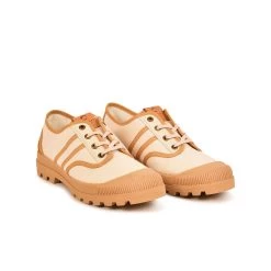 Pataugas AUTHENTIQUE L/MIXTC F2I BEIGE -Chaussures Soldes BASKET FEMME OG L MIXTC F2I BEIGE 628353 150 4