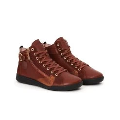 Pataugas PALME/MIX F4H ROUILLE -Chaussures Soldes BASKET FEMME PALME MIX F4H ROUILLE 628270 353 4