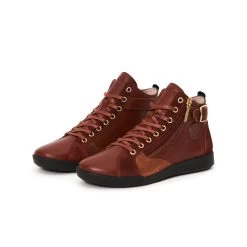 Pataugas PALME/MIX F4H ROUILLE -Chaussures Soldes BASKET FEMME PALME MIX F4H ROUILLE 628270 353 5