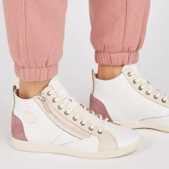 Pataugas PALME/PER F2I ROSE -Chaussures Soldes BASKET FEMME PALME PER F2I ROSE 628402 300 Porte 2