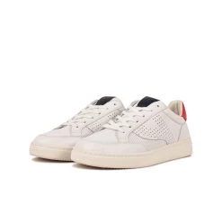 Pataugas BASALTE/N H2H BLANC/ROUGE 15 Pataugas BASALTE/N H2H BLANC/ROUGE -Chaussures Soldes BASKET HOMME BASALT N F2H BLANC ROUGE 5