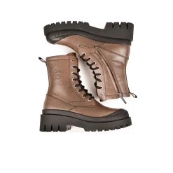 Pataugas AINOA B/CI F4I CAFE -Chaussures Soldes BOOTS FEMME AINOA B CI F4I IMPRIME CAFE 628452 801 6