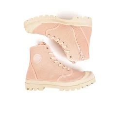 Pataugas AUTHENTIQUE M/ZIPTI F2I ROSE -Chaussures Soldes BOOTS FEMME OG MID ZIP ROSE PALE 628347 300 6
