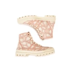 Pataugas AUTHENTIQUE WALKIE TALKIE GR F2H ROSE -Chaussures Soldes BOOTS FEMME OG GR F2H POUDRE 6