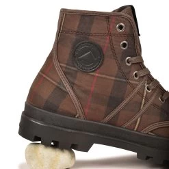 Pataugas AUTHENTIQUE MADE IN FRANCE F4G Tartan Marron -Chaussures Soldes BOOTS HOMME AUTHENTIQUE W H4G TARTAN MARRON 10