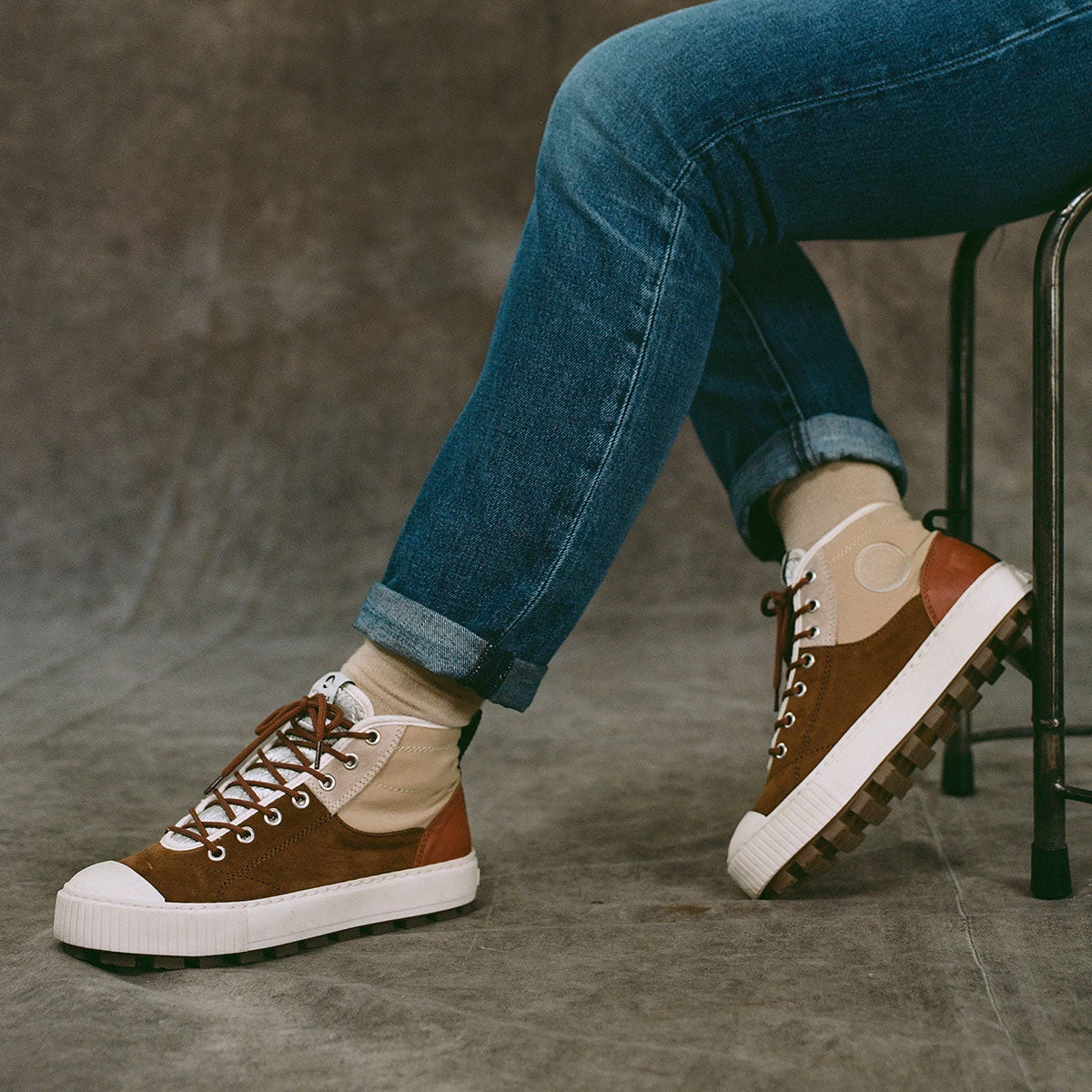 Chaussures Soldes -Chaussures Soldes F Aran M HIK Camel Peche