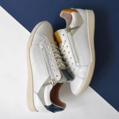 Pataugas PALME L/PE F2I MARINE -Chaussures Soldes F Palme L PE Marine Ocre WHLSL