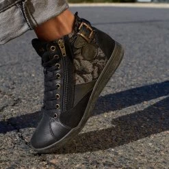 Pataugas PALME/VI F4H NOIR -Chaussures Soldes F Palme WT F4H Noir