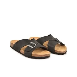 Pataugas LUDO/MIX H2I NOIR -Chaussures Soldes SANDALE HOMME LUDO MIX H2I NOIR 628533 850 4